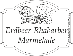 Erdbeer-Rhabarber Marmelade