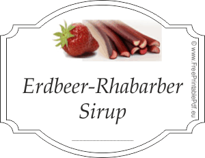 Erdbeer-Rhabarbersirup