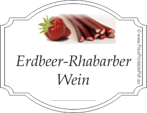 Erdbeer-RhabarberWein