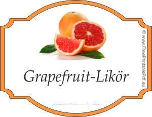 Grapefruit-likör Aufkleber