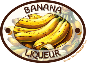 Download Banana Liqueur Labels