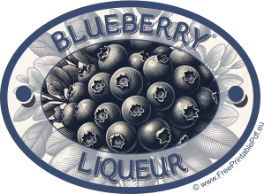 Download Blueberry Liqueur Labels
