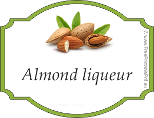 How to make labels for almond liqueur