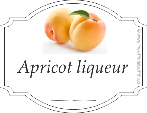 Homemade apricot liqueur