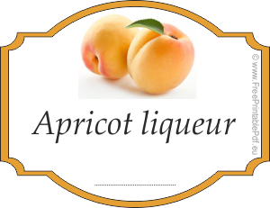 How to make labels for apricot liqueur