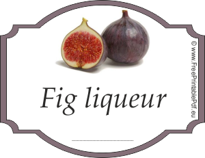 How to make labels for fig liqueur