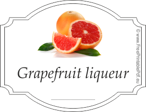 Homemade grapefruit liqueur