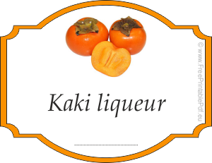 How to make labels for kaki liqueur