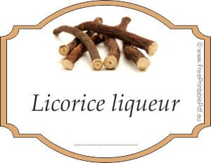 How to make labels for licorice liqueur