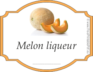 How to make labels for melon liqueur