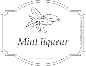 Mint Liqueur sticker