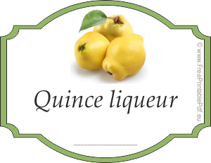 Label for quince liqueur 3
