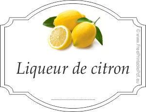 Étiquettes liqueur de citron 2