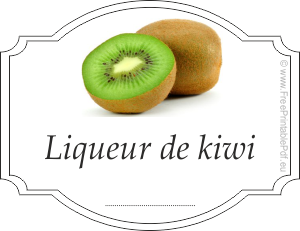 Étiquettes liqueur de kiwi 2