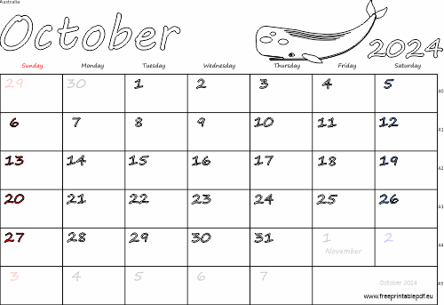 October 2024 with a little colors