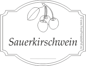 sauerkirschwein etikett