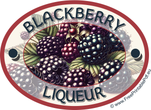 Download Blackberry Liqueur Labels