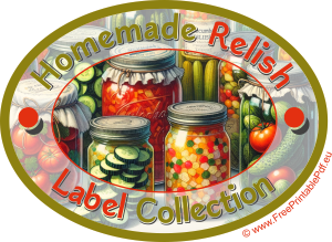 Homemade Relish Label Collection