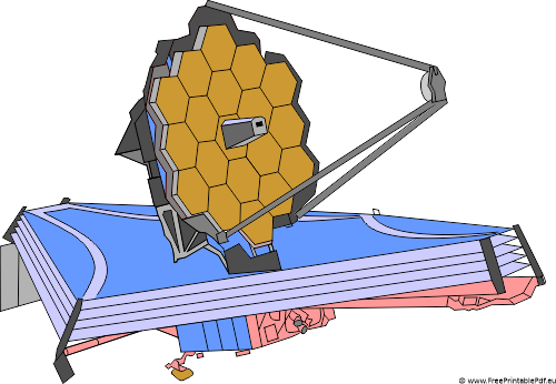 Telescopio espacial James Webb clipart