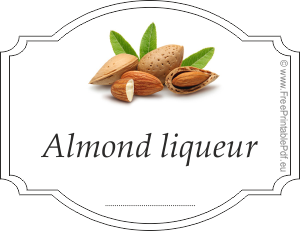 Homemade almond liqueur