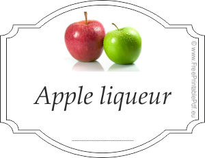 Homemade apple liqueur