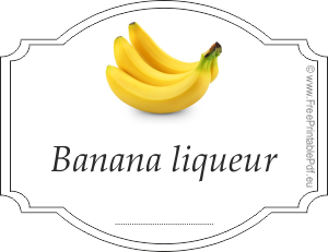 Homemade banana liqueur