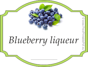 How to make labels for blueberry liqueur