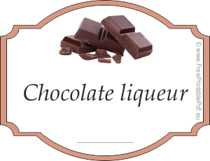 How to make labels for chocolate liqueur