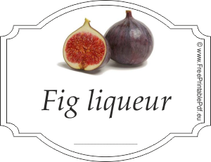 Homemade fig liqueur