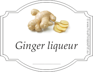 Homemade ginger liqueur