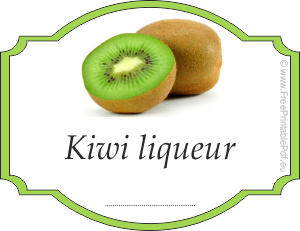 How to make labels for kiwi liqueur