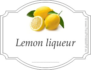 Homemade lemon liqueur