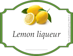 How to make labels for lemon liqueur