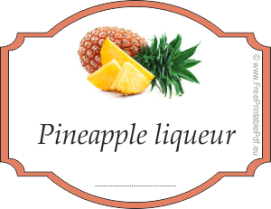 How to make labels for pineapple liqueur