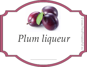 How to make labels for plum liqueur