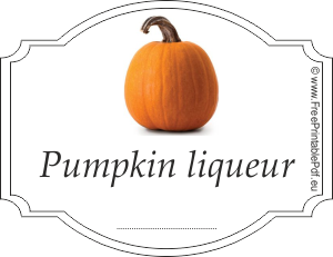 Homemade pumpkin liqueur