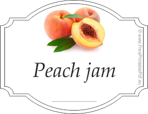 Peach jam homemade