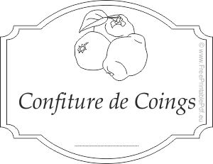 coings confiture coloriage