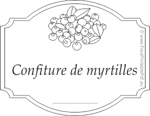 myrtilles coloriage