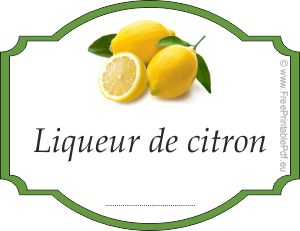Étiquettes liqueur de citron 3