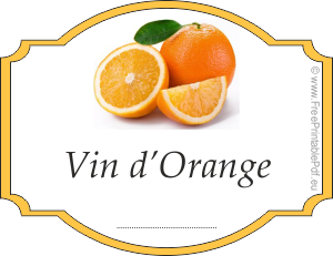 Étiquettes vin d'orange 3