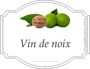 Etiquettes Pour Vin De Noix Gratuit Pdf Imprimable