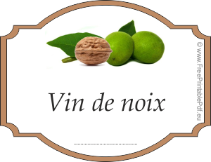 Calaméo - Etiquette pour bouteille de vin de noix