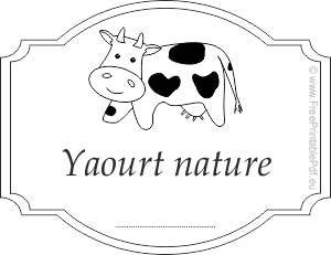 yaourt nature coloriage