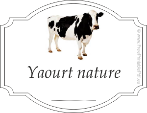 yaourt nature etiquette