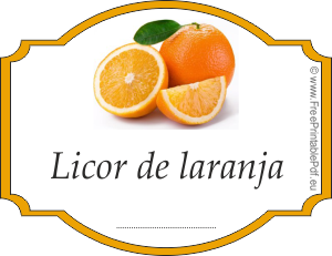 Como fazer etiquetas para laranja licor